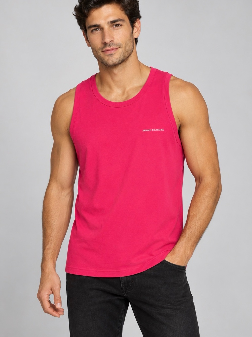 2 A|X Armani Exchange Men’s Sleeveless Tank Tops XL Blue Pink NWT